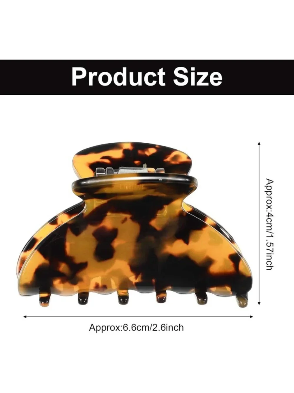 Colorful Medium Hair Claw Clips for Thin Hair | Tortoise Shell, Non-Slip Grip